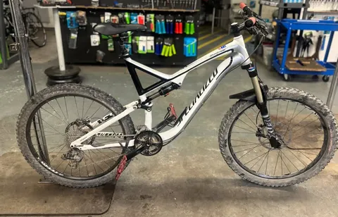 Specialized mountain bike on the repair stand